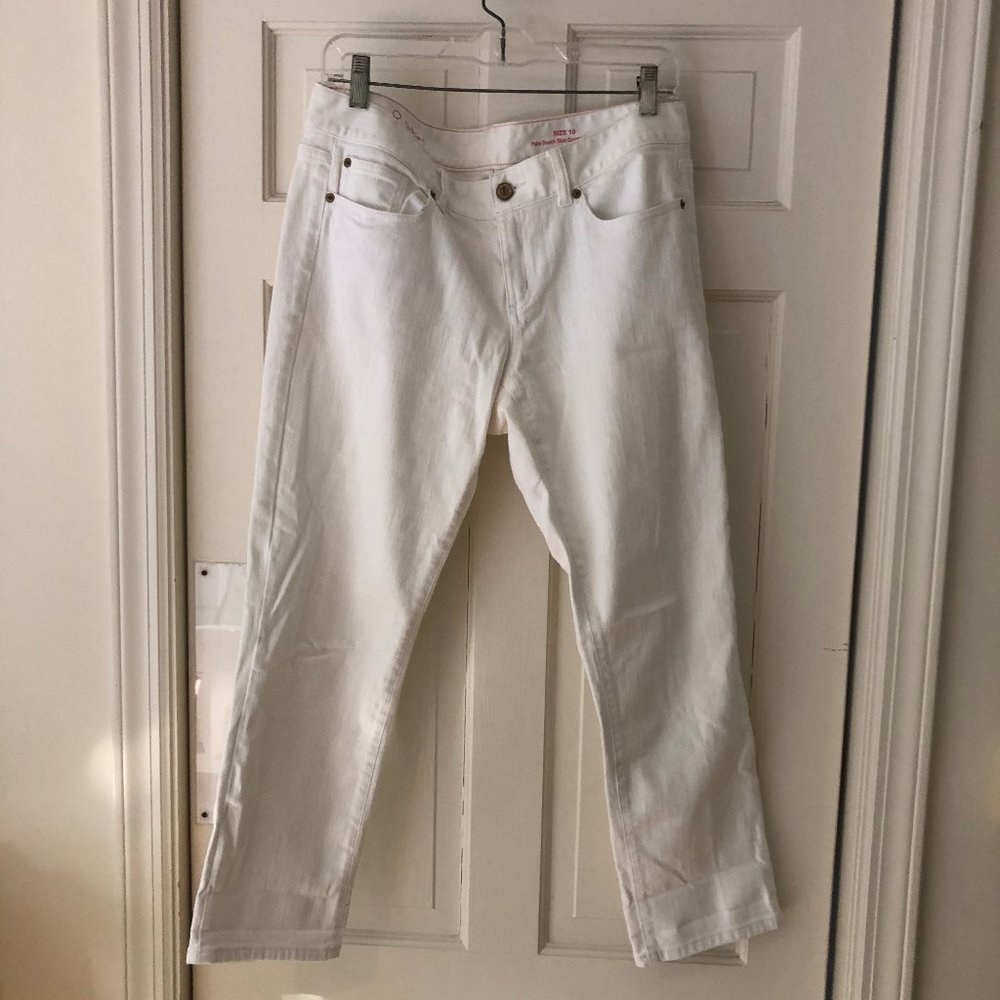 Lilly Pulitzer Palm Beach Slim Cropped Jeans- 10